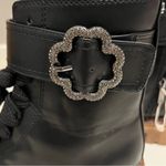 Sam & Libby  Vegan Leather Combat boots, lace up/Zipper, black, size 8.5 US, NWOT Photo 4