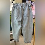 ZARA  paper bag waist jeans size 12 Photo 1
