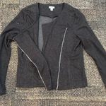 Calvin Klein Women’s  Medium Assymetrical Zipper front Sweater Photo 3