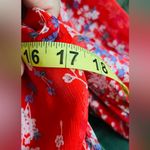 Selfie Leslie 
Laney Cutout Back Ruffle Detail Floral Dress Red size medium Photo 6