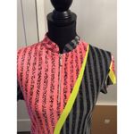 Jamie Sadock Short Sleeve Medium M Art Golf Top Partial Zip Photo 4