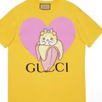Gucci and heart Bananya print cotton T-shirt Size XS Photo 0