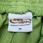 Vintage 90s Crazy Shirt Green Shorts Size M Photo 9
