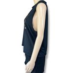 Guru Active Womens Workout Tank Top Shirt Athletic Sleeveless Black Gold Medium Photo 4