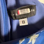 Slate + Willow Blue Floral Print Asymmetric One Shoulder Midi Dress Size 8 Photo 9