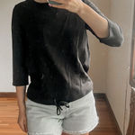 Barefoot Dreams New  Malibu Collection Lounge Rib Mix Top Size S Photo 0