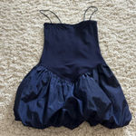Edikted  Navy Mini Puff Dress Photo 0