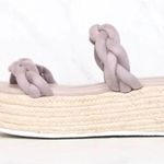 sbicca  Braided Gray/Lilac Espadrille Platform Sandal Size 7.5 Photo 2