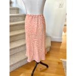 Vintage Y2K Peach & Pink Polka Dot Midi Slip Skirt Size 14P Photo 2