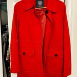 Vince Camuto  Size XS red long peacoat jacket Photo 3