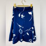See You Monday Women’s Blue Floral Pleated Skirt Size Medium Elegant & Feminine Photo 8