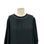 City Chic Kiss Me Quick Shirt Blouse in Black Plus Size 20 Photo 3