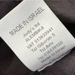 Alembika Urban Flare Pants black cotton blend one leg tonal dot motif size EU 4 Photo 13