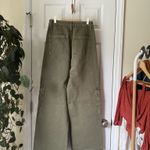 ZARA  Green Denim Cargo Pants Photo 1