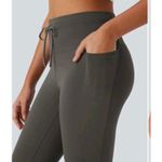 Halara NWT  High Waisted Drawstring Pocket Skinny Cropped Yoga Pants Medium Photo 5