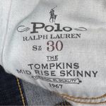 Ralph Lauren Polo  Tompkins Mid Rise Skinny Jeans Dark Blue Size 30 Photo 8