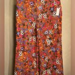 Anthropologie Maeve Floral Flower Power Wide Leg High Waist Crop Pants|Size:14 Photo 0