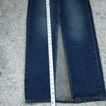 Levi's Premium Ankle Column Denim Midi Jean Skirt Size 24 Dark Wash Blue Photo 9