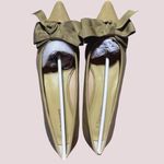 Caparros NWT‎ C.Paravano Camel Pointed-Toe Flats with Bow – Size 6.5 Photo 4