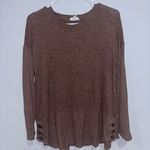 Westbound Brown Boxy Long Sleeve Hoodie Photo 0