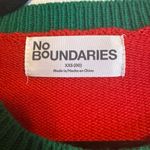 No Boundaries No‎ Boundaries Red and Green Sweater Photo 3