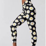 Anthropologie Year of Ours Daisy Veronica Floral Print Black White Leggings XS Photo 5