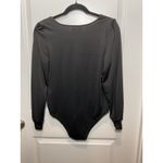 Spadehill Black Long Sleeve Scoop Neck Bodysuit Womens Medium Layer Warm‎ Work Photo 3