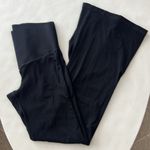Aerie Real Me High Waist Thick Band Black Flare Pant Leggings Size L NWOT Photo 3