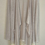 Umgee Sheer Long Cardigan Lace Hem Pockets Cottage Lagenlook Boho Prairie Large Photo 0