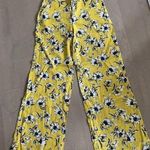 Banana Republic BNWT  yellow floral printed pants - 6 L Photo 0