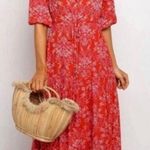 Abel the label  Red Boho Maxi Dress Photo 0