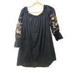 Free People  Embroidered Blouse Top Size Large Boho Flowy Bohemian Trendy Photo 1