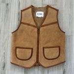 RE/DONE $525 NWT  ZIP-FRONT SHEARLING VEST SZ SMALL Photo 4