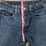 Brandy Melville /John Galt Raw Hem Cropped Straight Leg Jeans Size Medium Photo 5