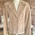 Mossimo Tan Genuine 100 % Suede Leather Blazer M Size M Photo 0