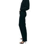 ZARA NWT Signature Slim Fit / Full Length / High Rise Jeans in Black Size 0 Photo 2