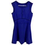 Title Nine  Dream V Neck Dress Athletic Fit & Flare Zip Pocket Tennis Golf Blue M Photo 1