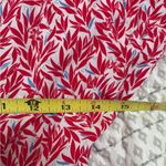 Lulus  Red and White Leaf‎ Print Romper Size Small Photo 4