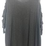 Wanna B  I Sleeve Cut Out Black Top Photo 7