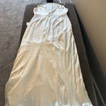 Lulus Passionate Allure Ivory Satin Backless Cowl Neck Maxi Dress White Size XL Photo 10