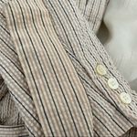 Esprit  Striped Seersucker Blazer Jacket Belt Lined  Womens Size Large VINTAGE Photo 8