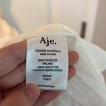 AJE Renee Puff Sleeve Beaded Mini Dress Bridal White Size 4 AU 0 US Photo 8