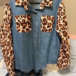 Boutique Animal print Denim Jacket Photo 0