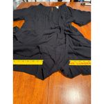 Ava & Viv AVA VIV Womens Black Wrap Romper 1X Short Sleeve V Neck Tie Photo 9