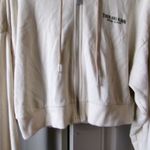 True Religion Brand Jeans cropped hoodie sweatshirt in beige/khaki size medium. Photo 2