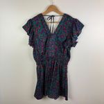 Summersalt The Silky Luxe Ruffled Romper Sz Small Floral Cover Up Beachy Resort Photo 6