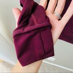 Adidas Quarter Zip Pullover Top Maroon Sz Small Photo 4