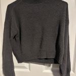 Hollister Cropped  Grey Sweater Knit Photo 0