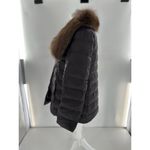 Brunello Cucinelli  Coat Jacket Women’s Size 42 Puffer Down Fox Fur Collar Luxury Photo 2
