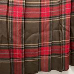 American Vintage Vintage Significance Pleated Red and Brown Plaid Maxi Skirt - Size 16 Photo 7